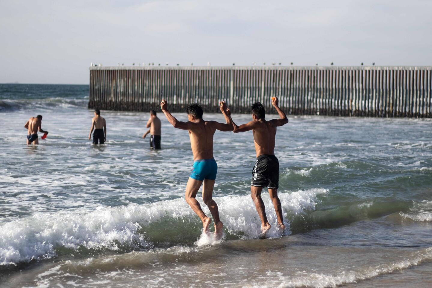 Migrantes en Tijuana