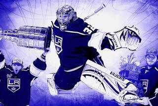 Jonathan Quick won two Stanley Cup championships with the Kings, who traded him to Columbus on Wednesday.