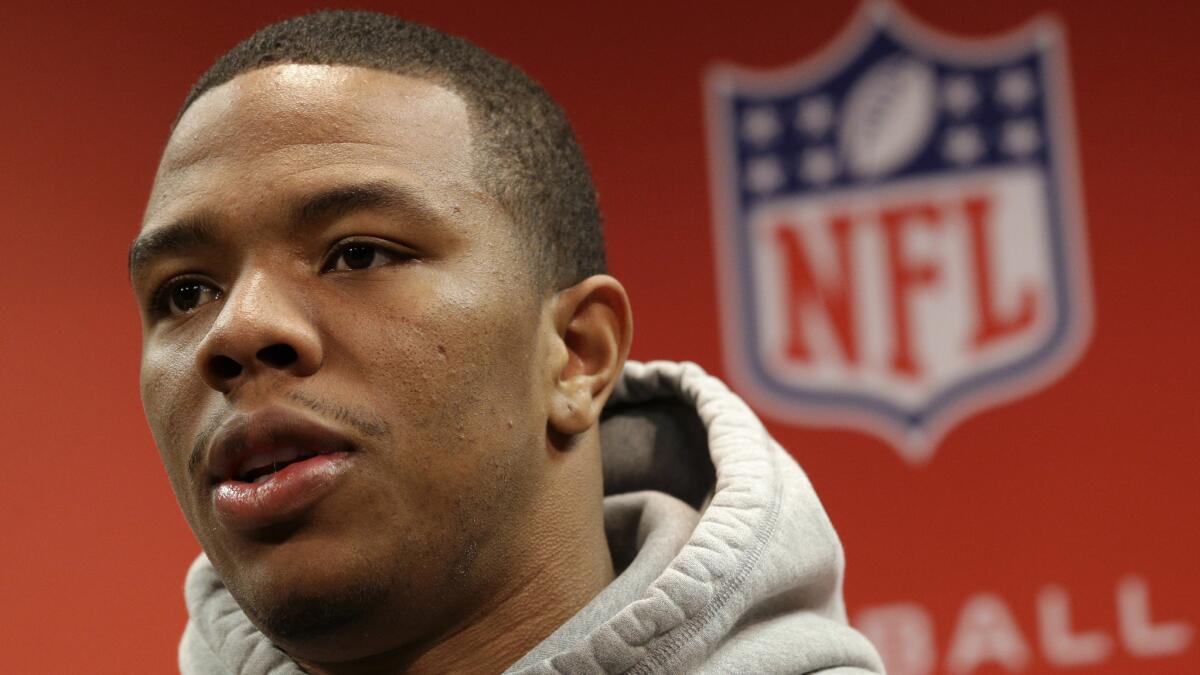Running back Ray Rice was released by the Baltimore Ravens and suspended indefinitely by the NFL following the Monday release of a video that shows him punching his soon-to-be wife.