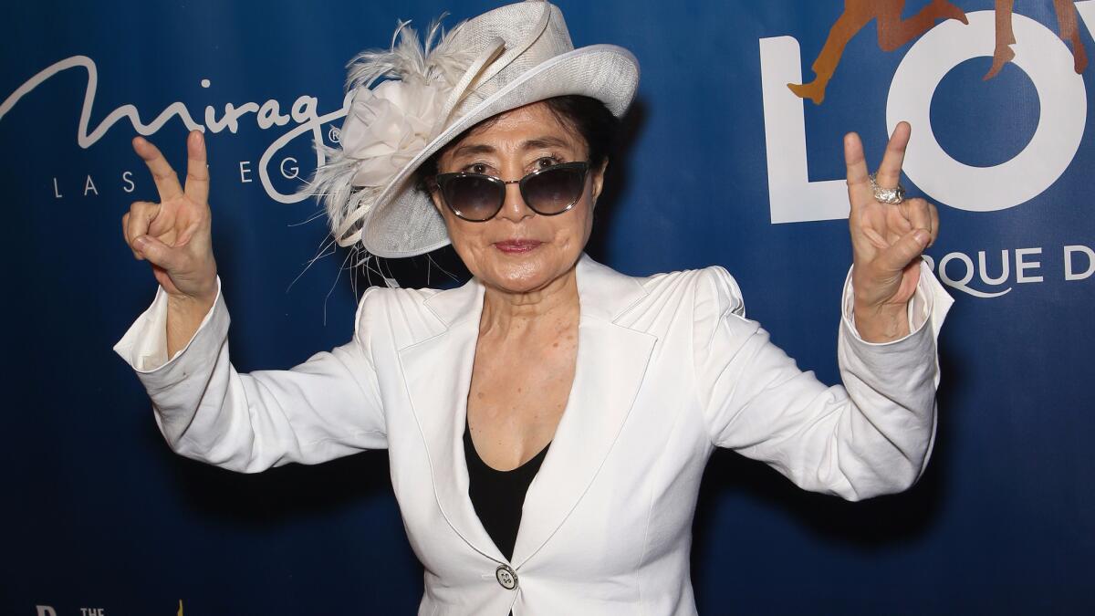 Yoko Ono at the 10th anniversary celebration of "Love."