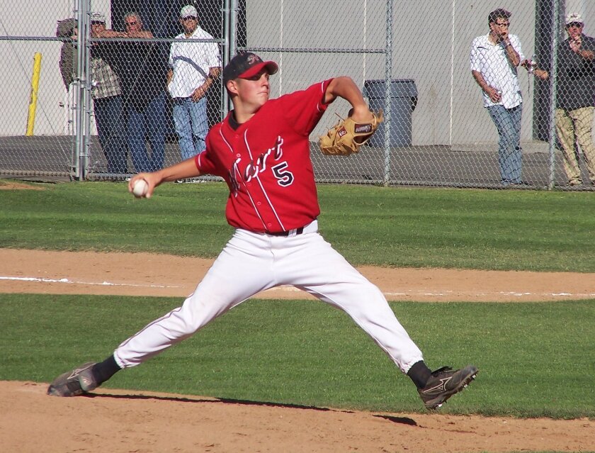 Newhall Hart pitcher Trevor Bauer delivers during a game against Westlake on May 15, 2008.