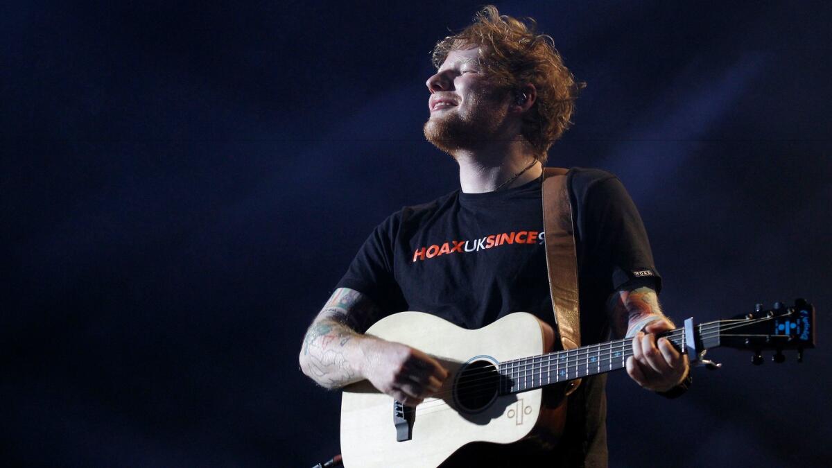 Singer-songwriter Ed Sheeran has both the top-selling album and single so far in 2017, according to figures from Nielsen Music.