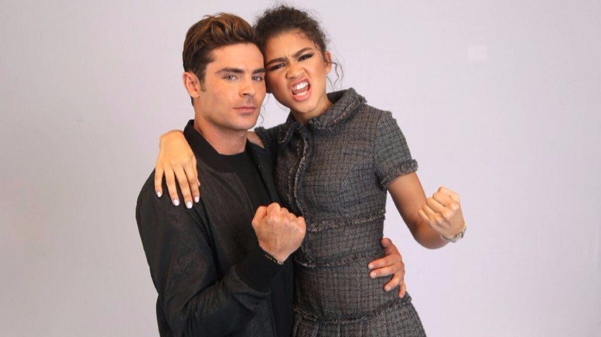 Zac Efron and Zendaya in Los Angeles