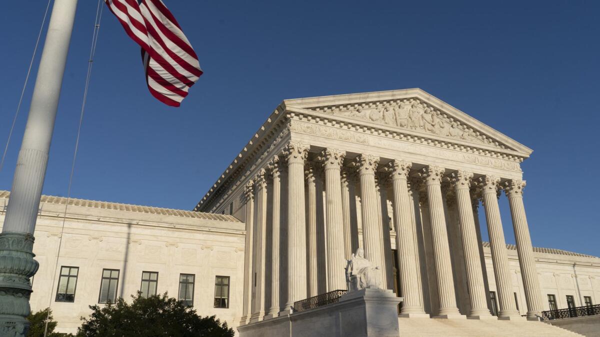 The Supreme Court is seen in Washington on April 20.