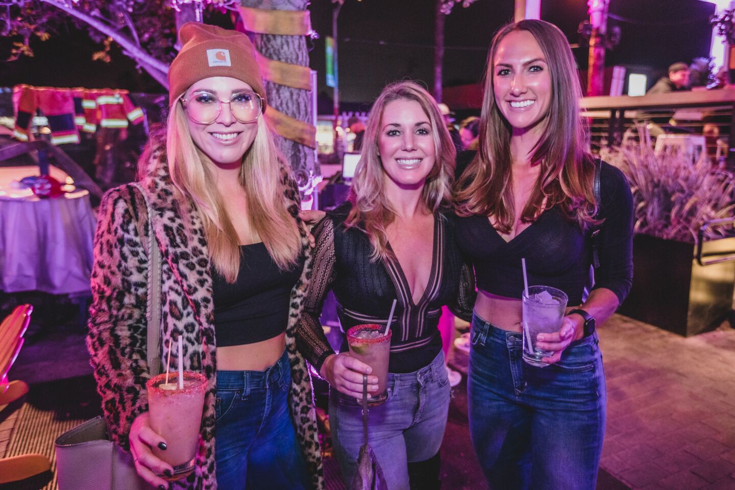 Mustaches were all the rage at the San Diego Fire Department Mustache Bash benefitting FirefighterAid at Mavericks Beach Club in Pacific Beach on Thursday, Nov. 4, 2021.