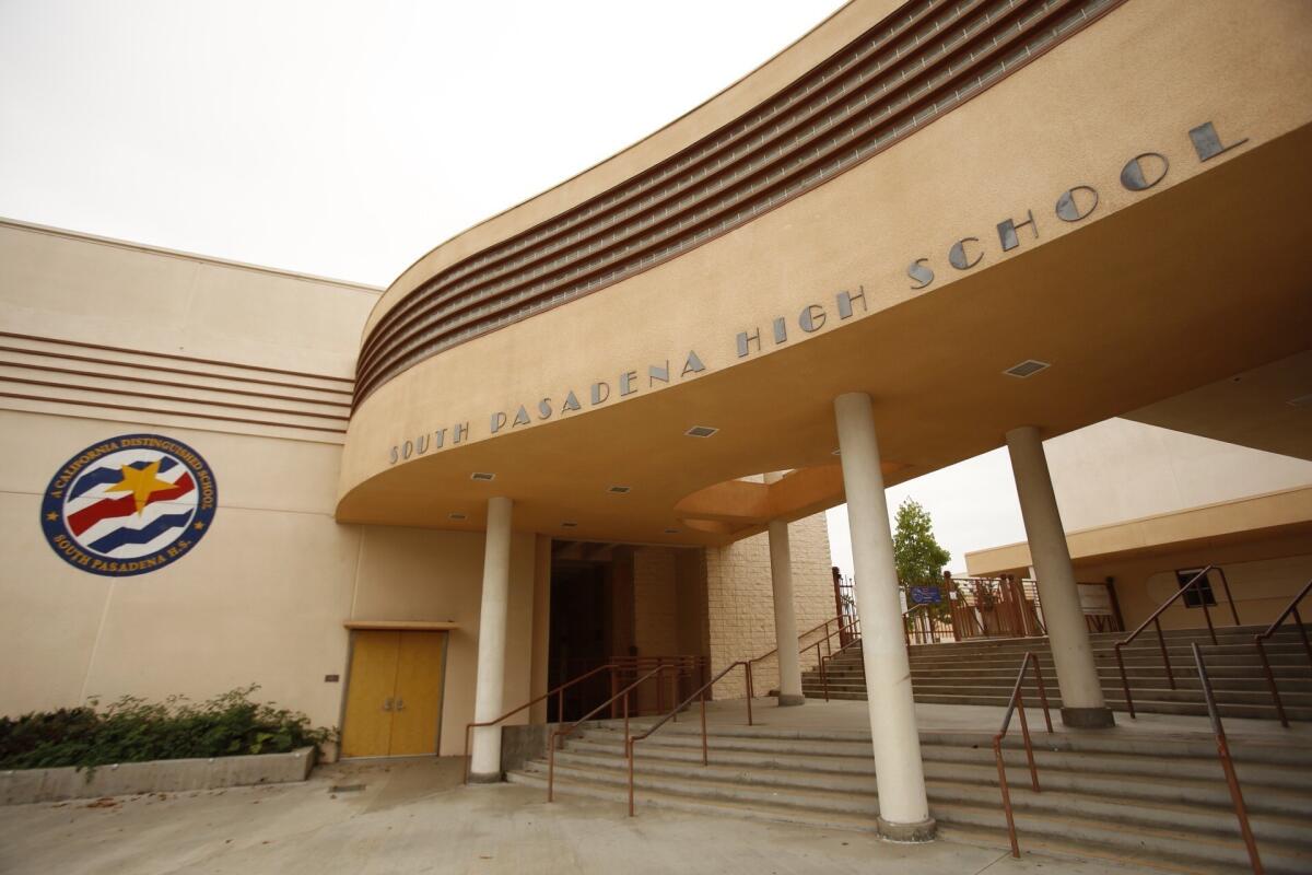 South Pasadena High School was locked down on Friday.