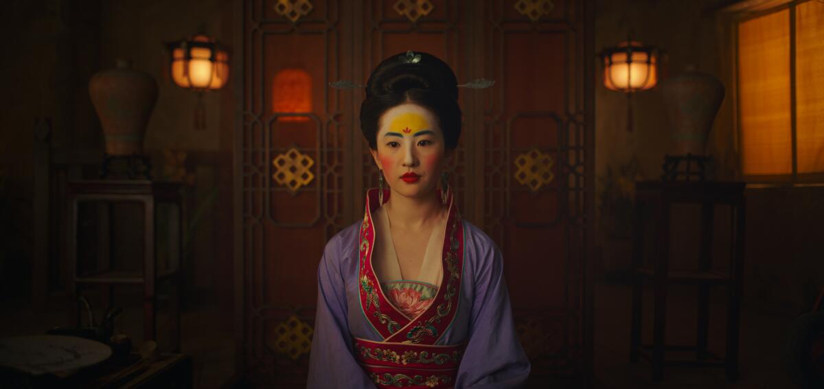 Mulan (Yifei Liu) in a scene from "Mulan."