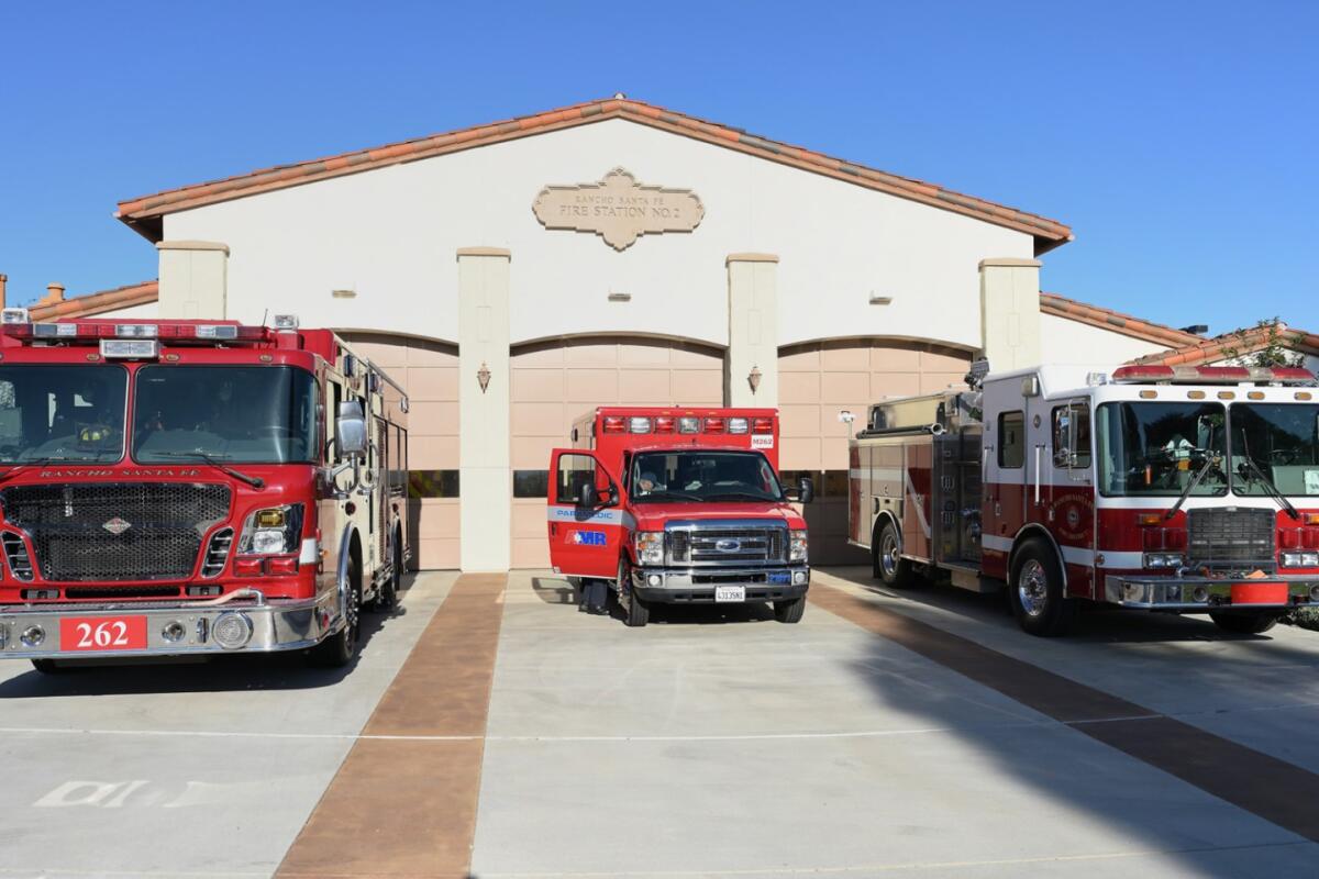 Rancho Santa Fe Fire Station 2, one of the many fire stations with firefighters who work hard to protect local communities.