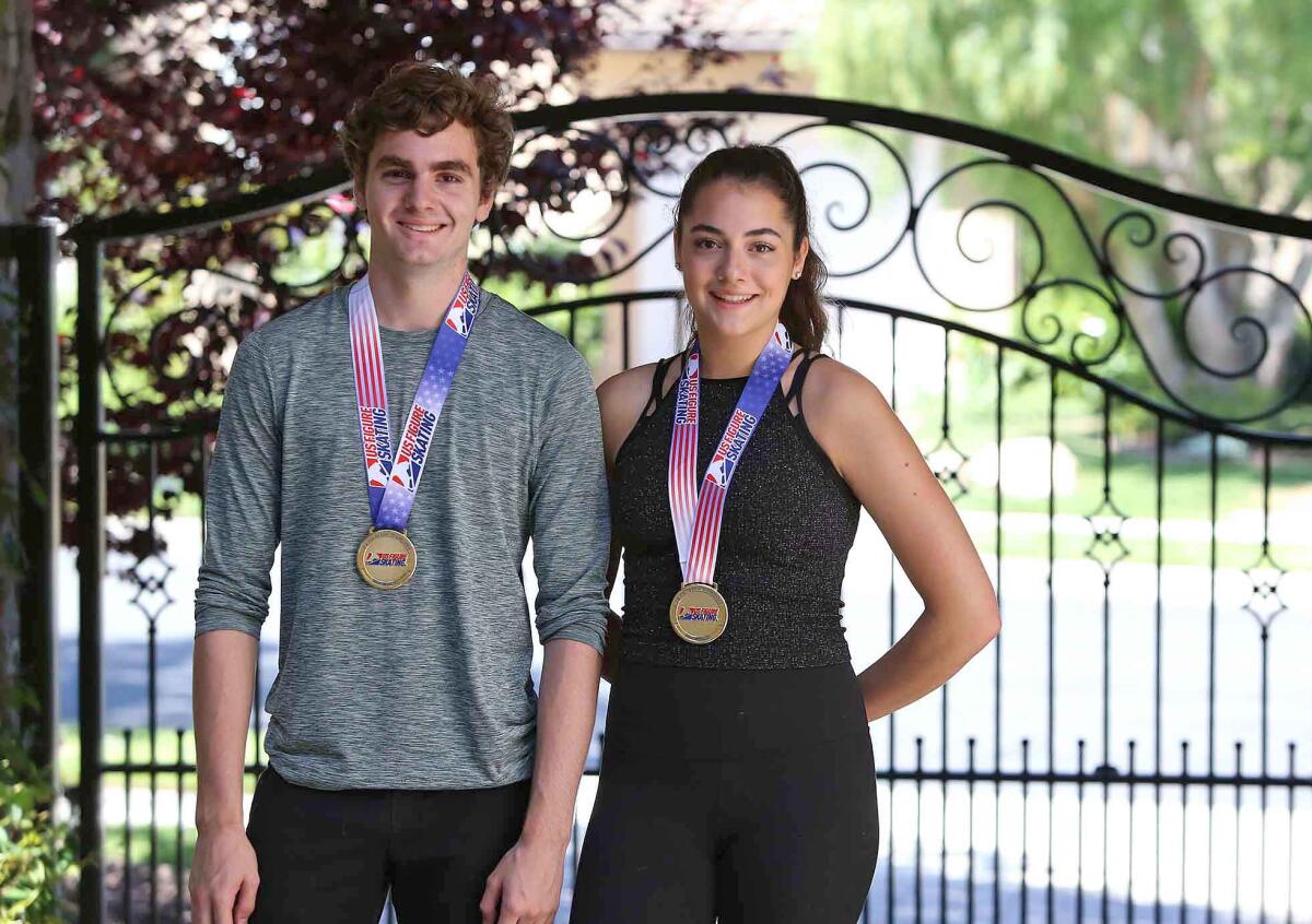 This was to be the year that Lucas, left, and Juliette Shadid moved from the novice to the junior level, which would make them eligible for international competitions.