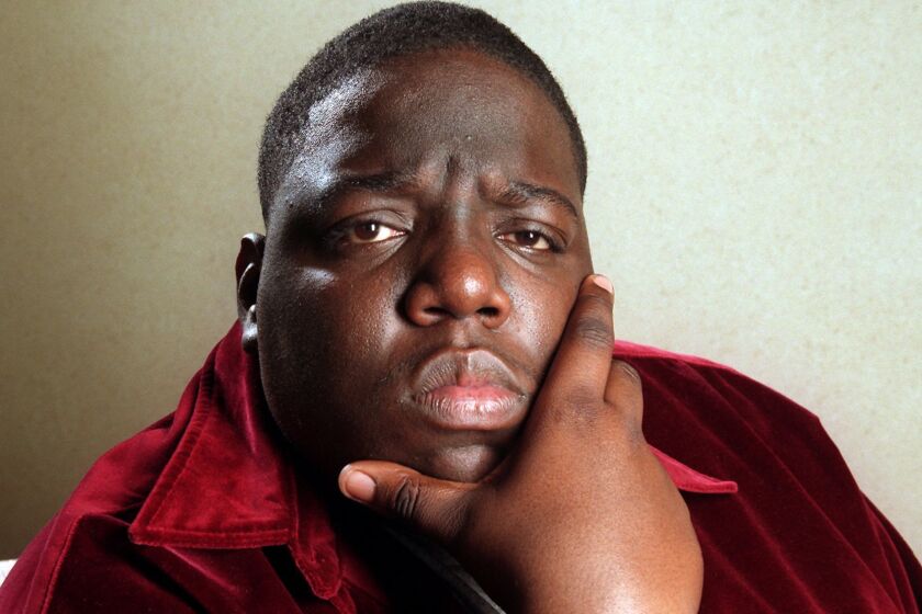 Notorious B.I.G. in 1997, the year he was shot to death while sitting in an SUV at a stoplight.