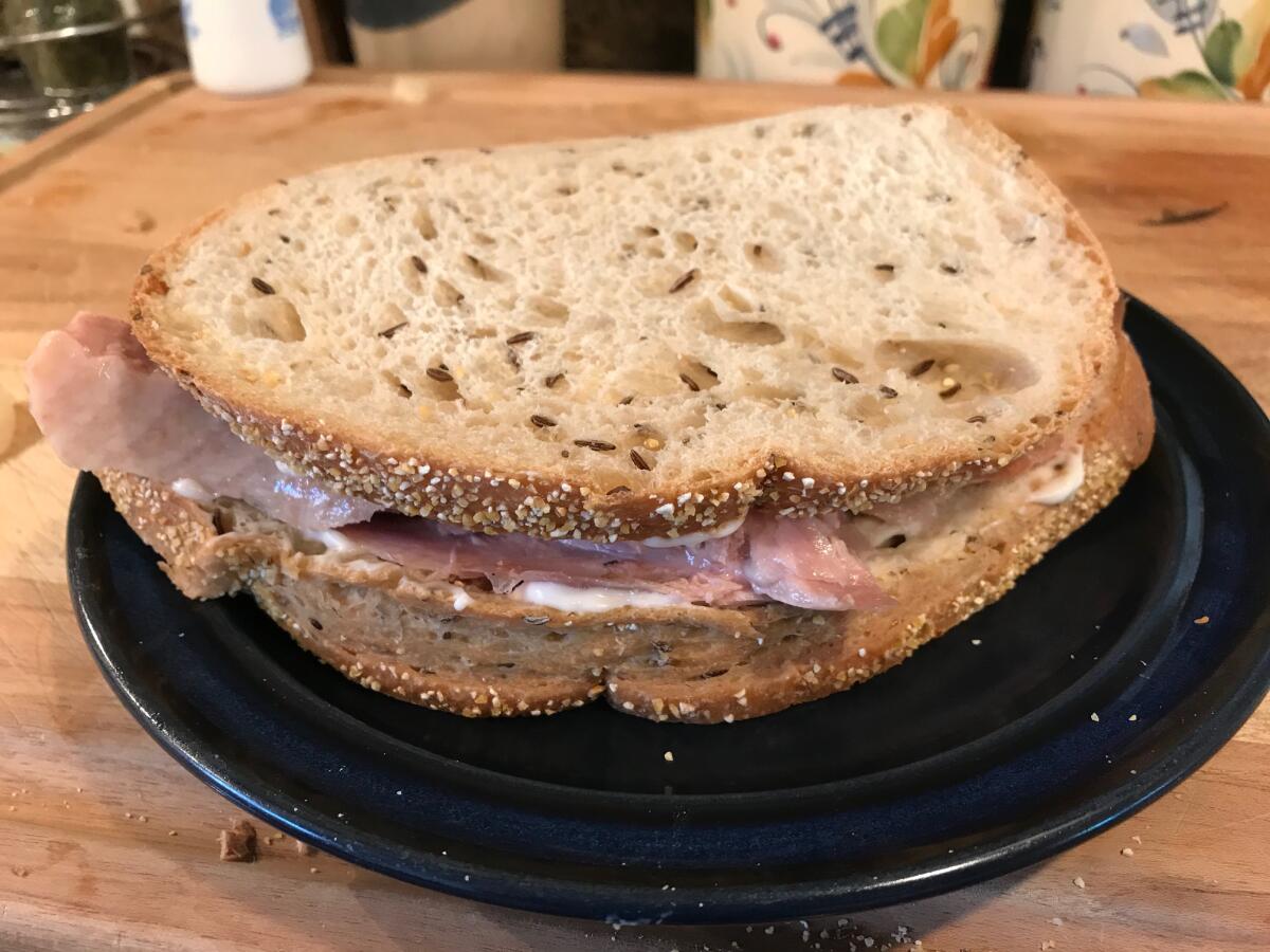 Even a small turkey can generate more turkey sandwiches than two people can eat.
