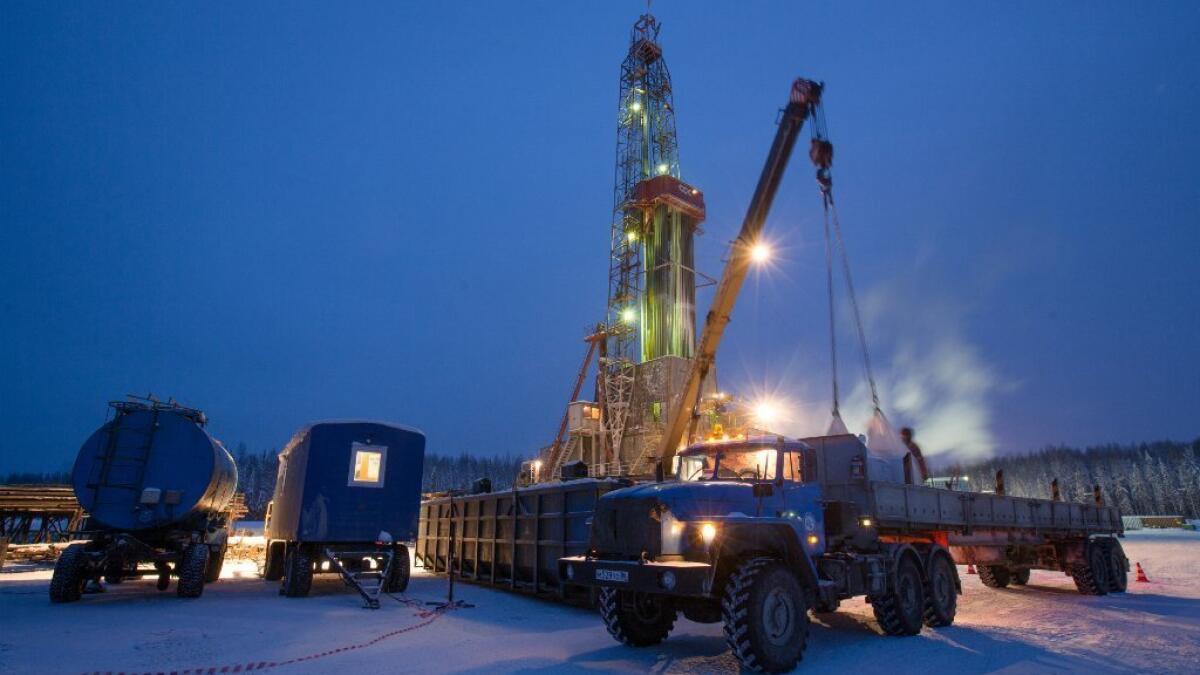 oil drilling in the tundra