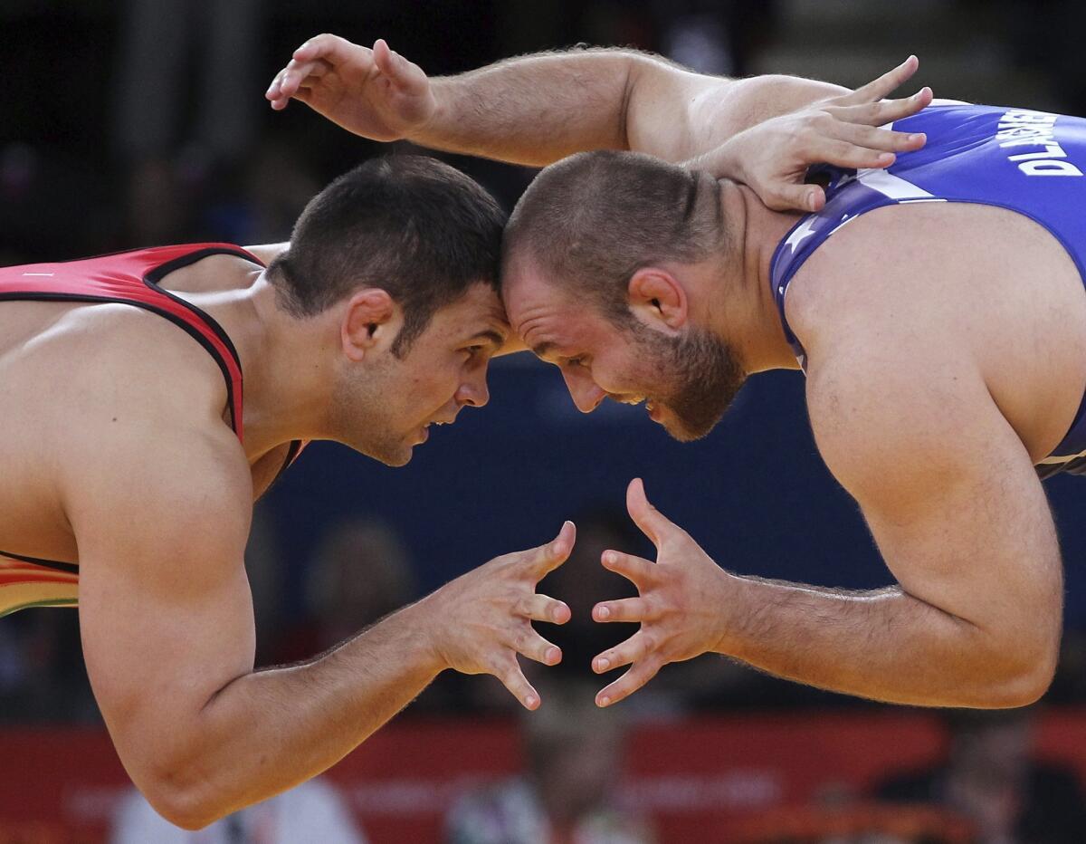 ancient greek olympics wrestling