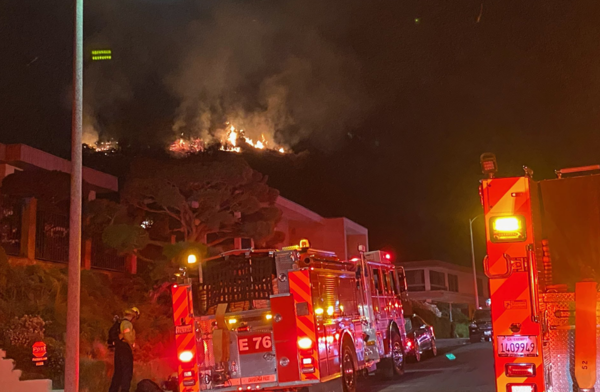 Firefighters battling blaze in Griffith Park