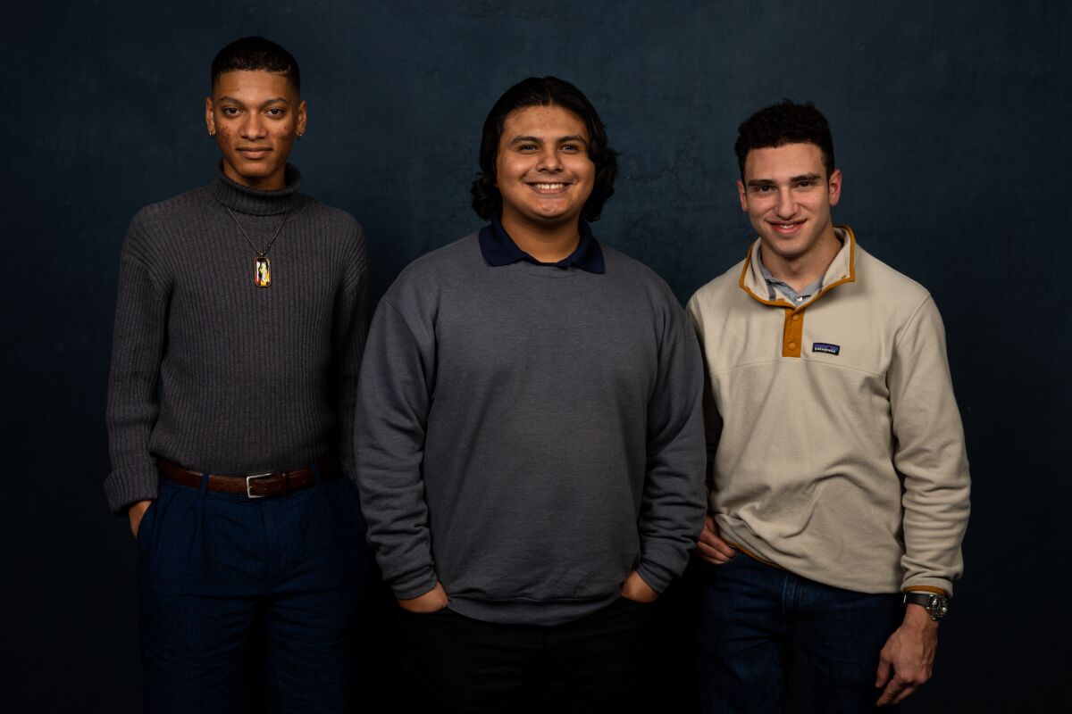 Subjects Steven Garza, Rene Otero and Ben Feinstein from the documentary “Boys State.”