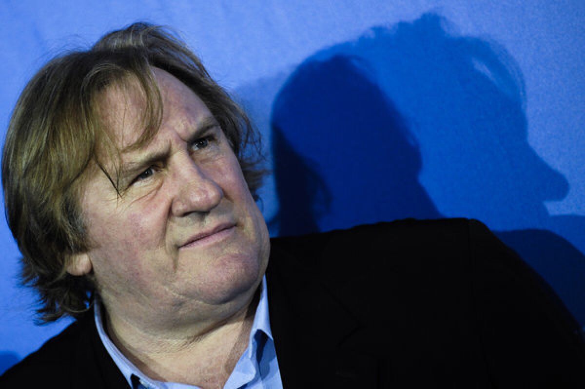 French actor Gerard Depardieu poses at a photo-call of the film 'Mammuth' in Berlin, Germany on Feb. 19, 2010.