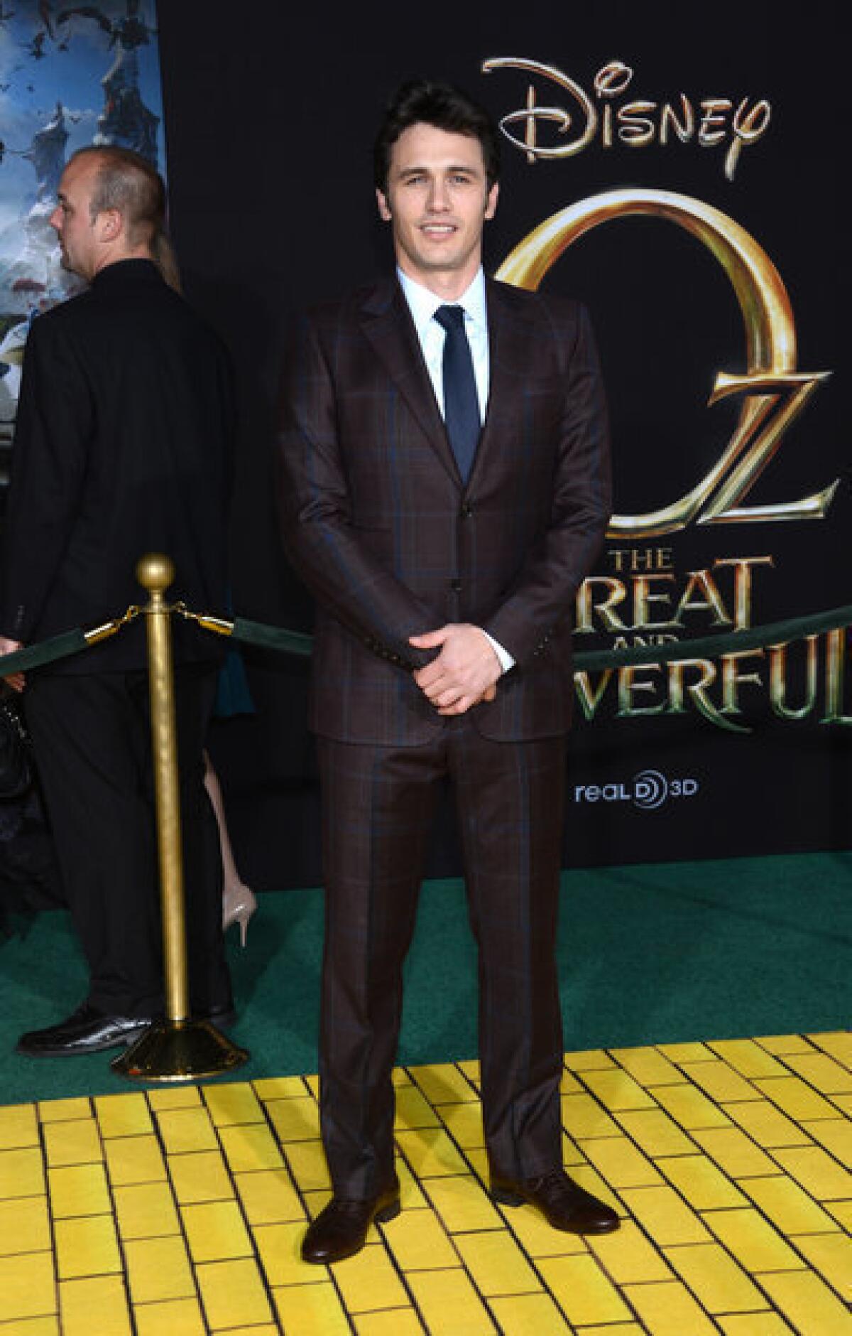 "Oz: The Great and Powerful" star James Franco at the film's Feb. 13 premiere in Hollywood.