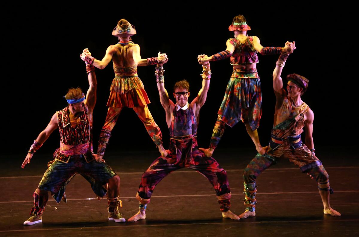 Dancers perform "Preludes and Fugues" at the Wallis Annenberg Center as part of the celebration of choreographer Twyla Tharp’s 50 years in dance.