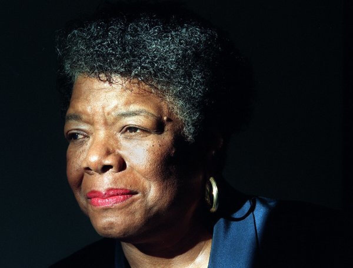 Maya Angelou sits for a photo in Beverly Hills.