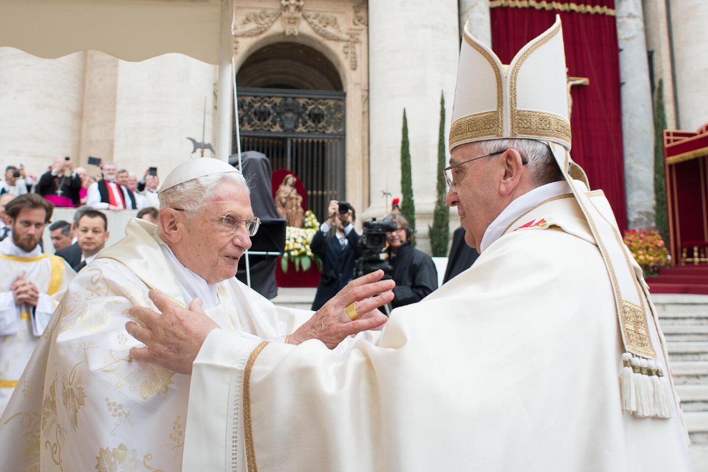 Popes Francis, Pope Emeritus Benedict XVI