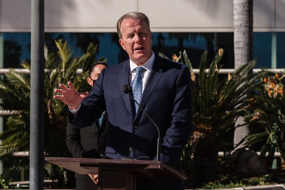 Former San Diego Mayor Kevin Faulconer says he will run for California governor.