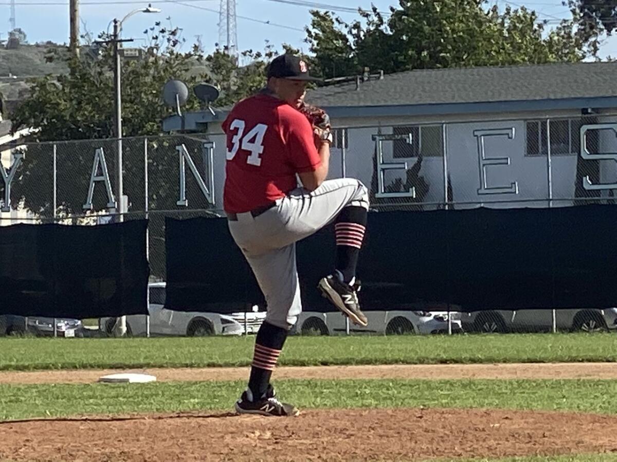All-City pitcher Anthony Joya of Banning struck out 10 in four shutout innings on Wednesday against Hamilton.