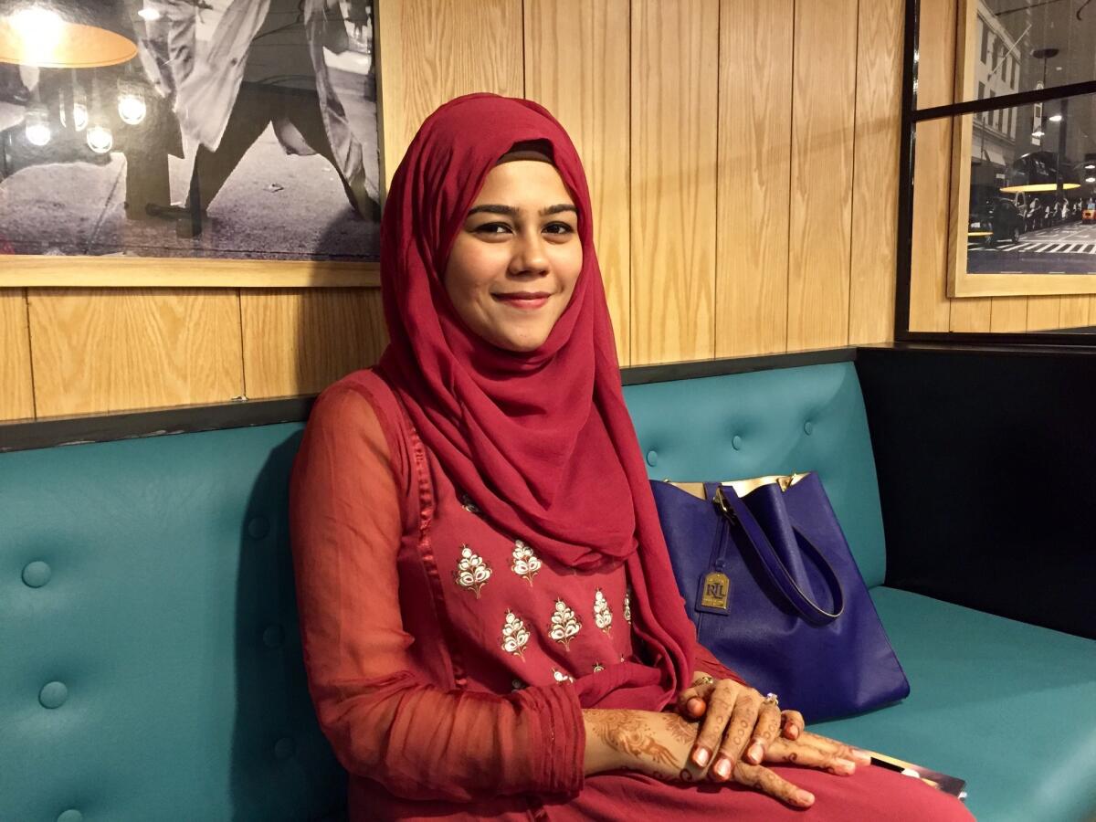 Wahabba Husain, 23, studied at Al-Huda, an Islamic institute for women in Karachi, Pakistan.