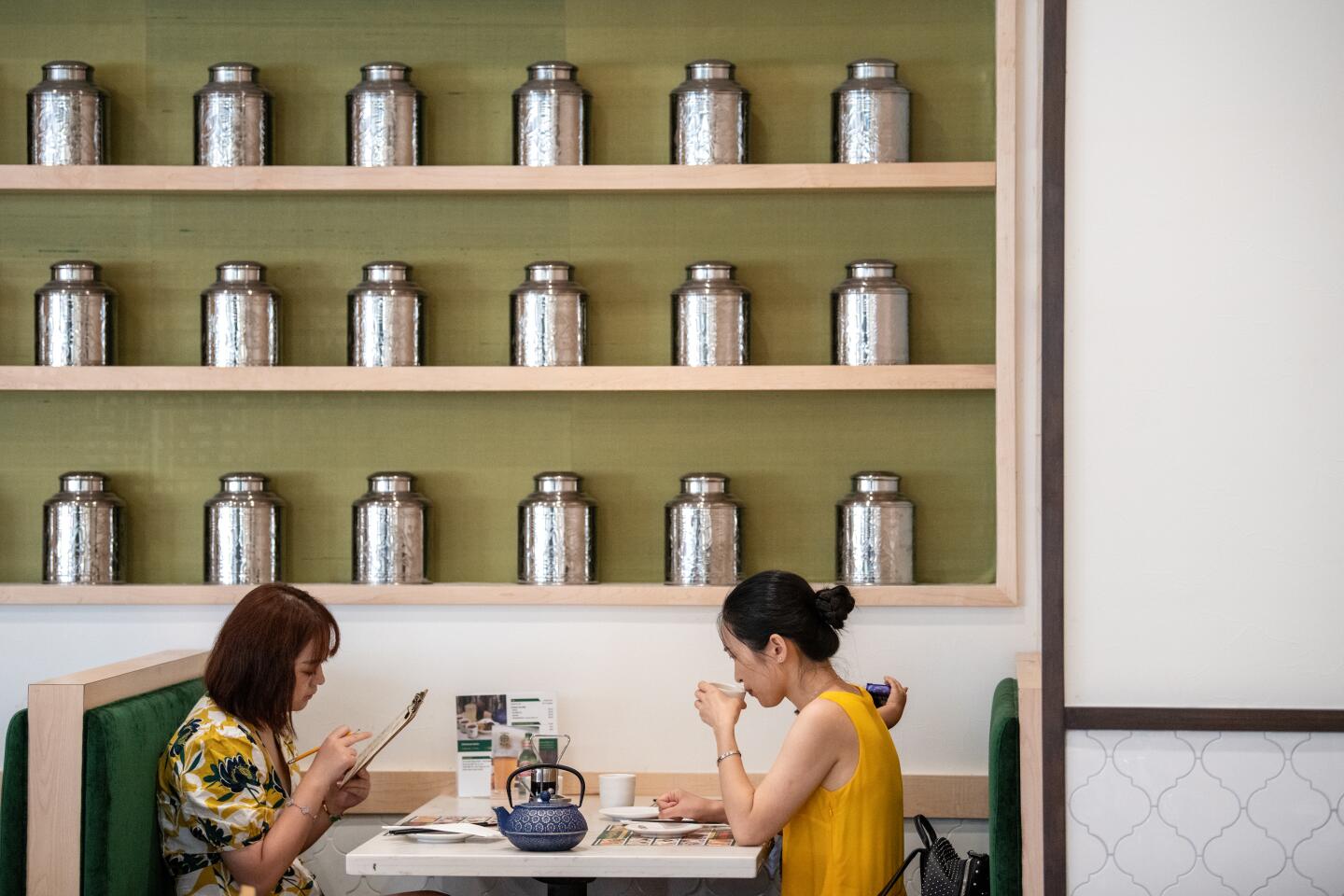 IRVINE, CA-July 26, 2019: Customers dine inside Tim Ho Wan in Irvine on Thursday, July 26, 2019. (Mariah Tauger / Los Angeles Times)