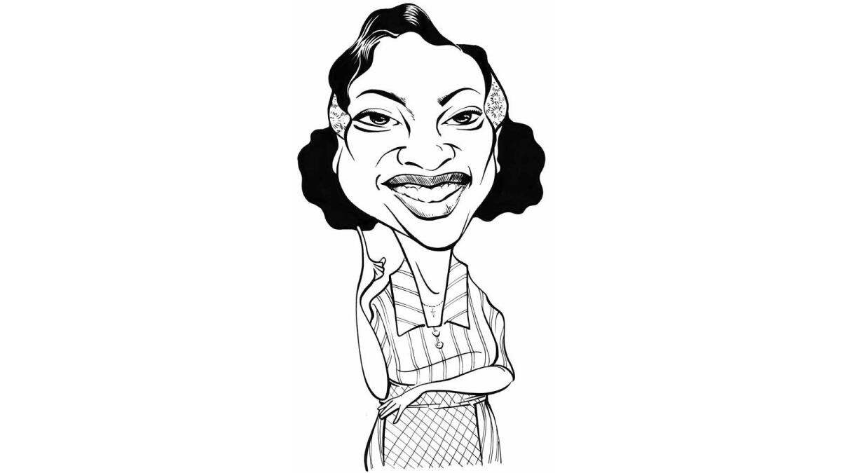 Oscar feature illustration, Viola Davis.