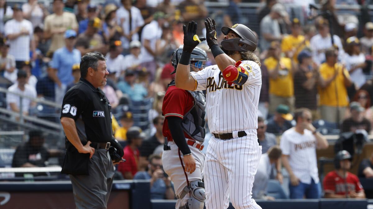 Profar has 4 hits, Padres beat MadBum, Diamondbacks, 10-4