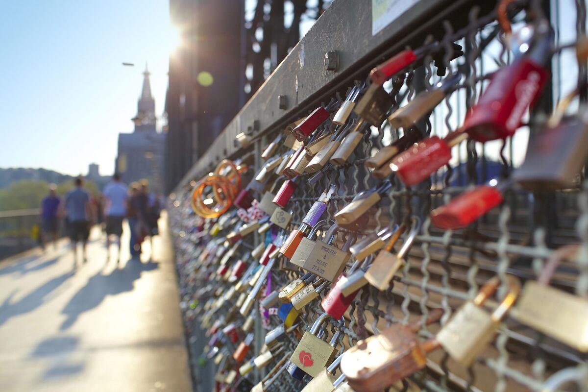 Hohenzollern Bridge in Cologne, Germany