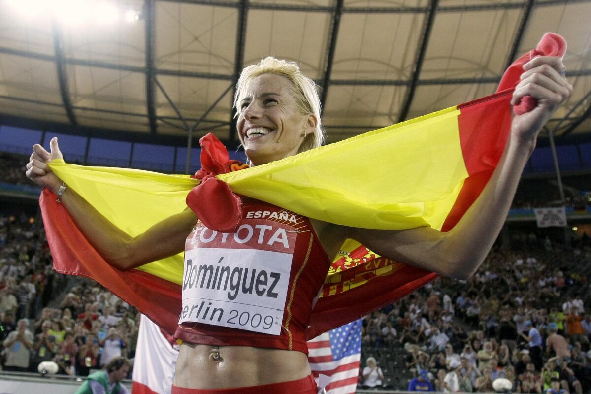 Spanish steeplechaser Marta Dominguez has been banned for three years. She could be stripped of her gold medal from the 2009 world championships, the Court of Arbitration for Sport said.