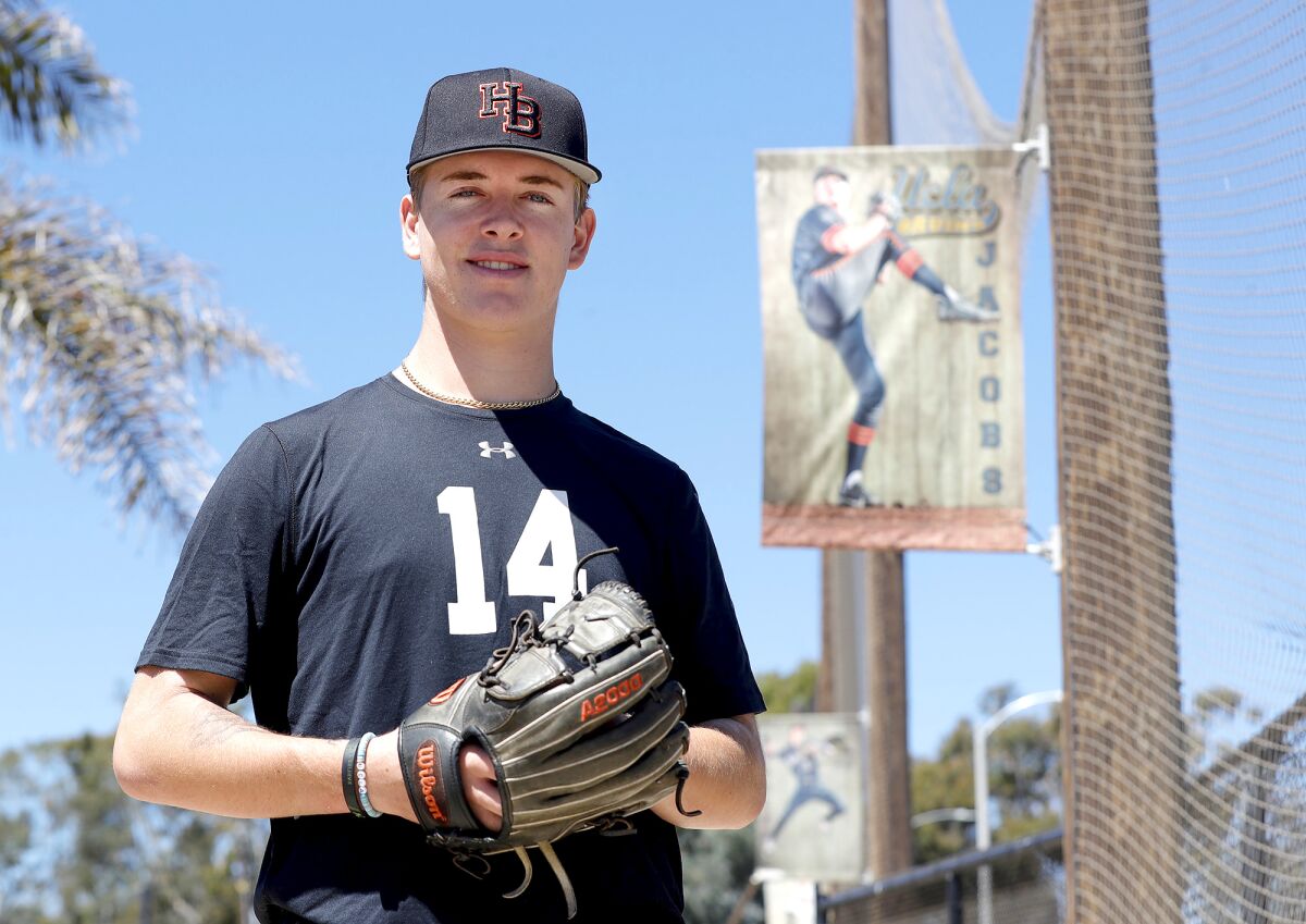 Huntington Beach High left-handed pitcher Ben Jacobs is bound for UCLA.