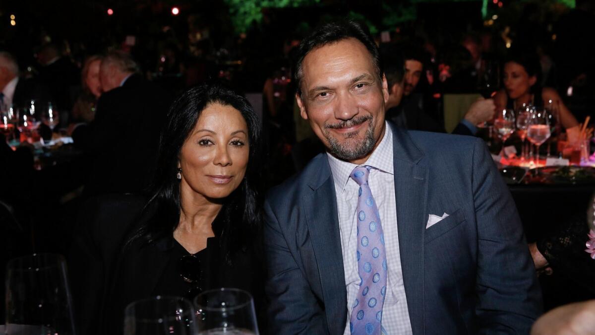 Wanda De Jesus and Jimmy Smits attend the Center Theatre Group's anniversary festivities, which included a one-night-only performance at the Ahmanson Theatre as well as a dinner in Grand Park. (Ryan Miller / Capture Imaging)