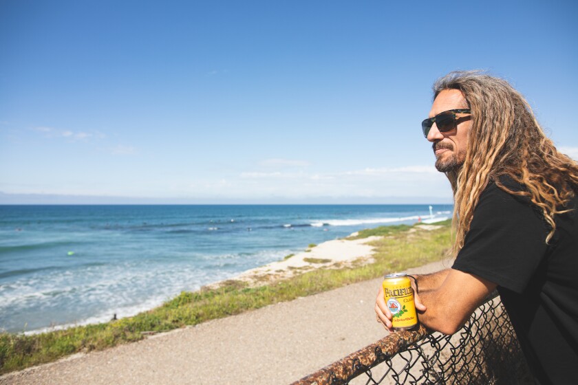Award-winning surfer Rob Machado grew up just north of San Diego in Cardiff-by-the-Sea.