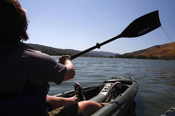 Louisa Stephens kayaking