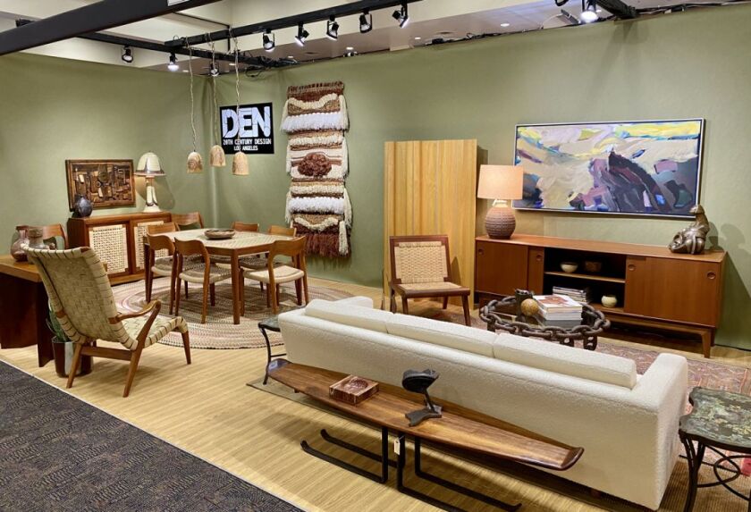 Vintage furnishings at the Palm Springs Modernism Show.