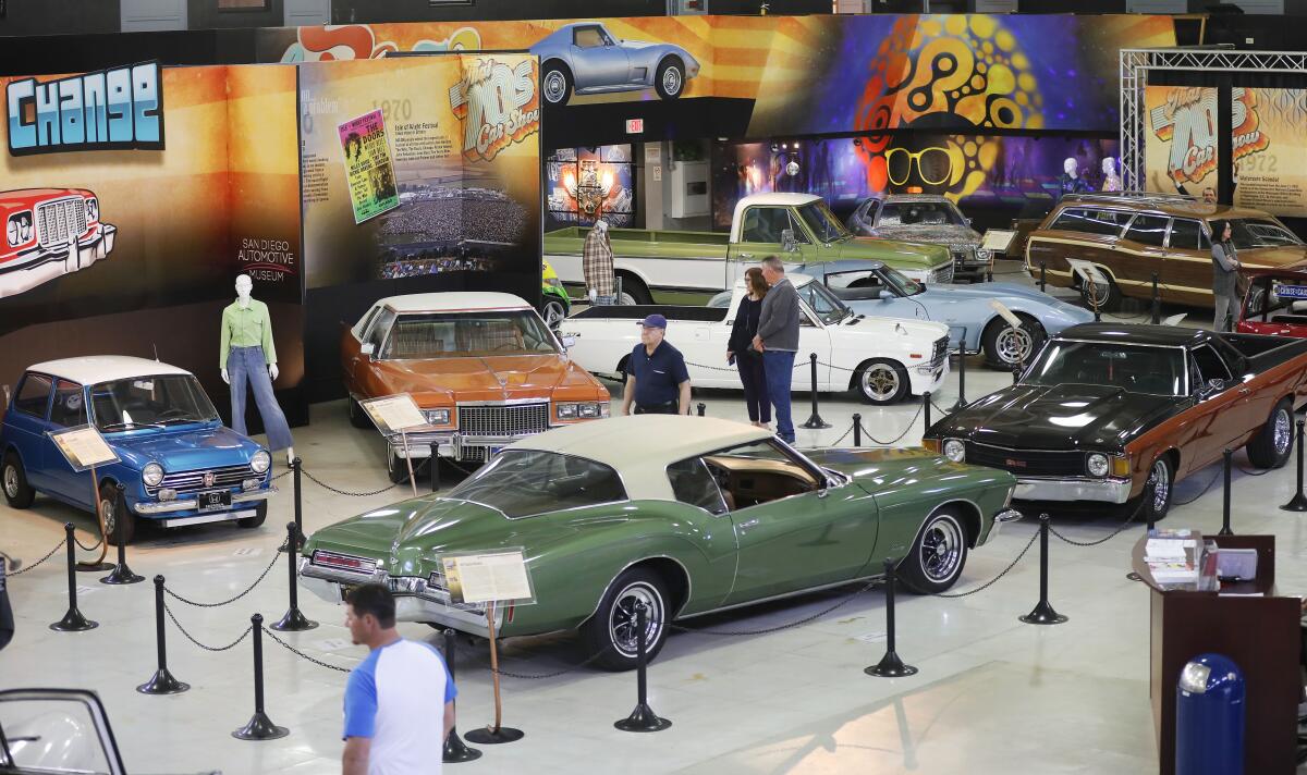 The San Diego Automotive Museum has a new exhibit  celebrates the 1970s. 