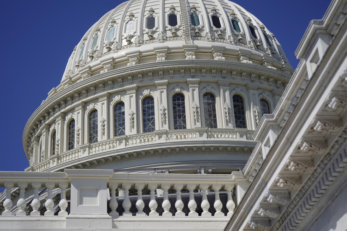 The U.S. Capitol dome in Washington