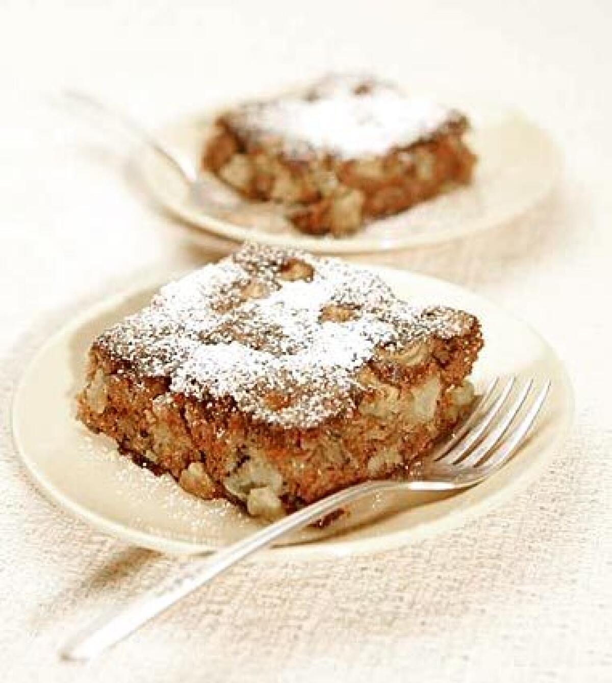 Despite its name, Boozie's apple cake is alcohol-free.