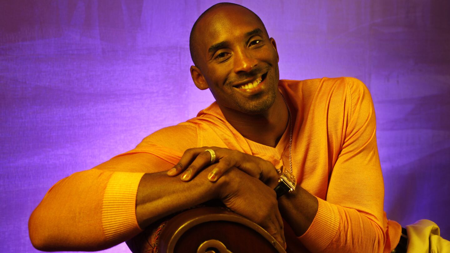 Kobe Bryant poses for a photo at the Beverly Hills Hilton on July 18, 2014. Bryant was limited to 35 games during the 2014-15 season because of injury.