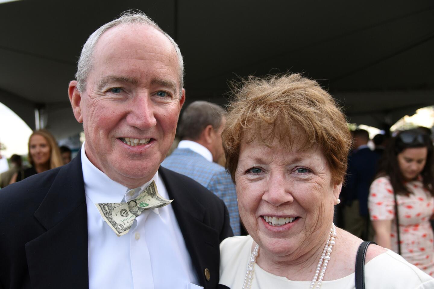 Bill and Eileen Healy at the Bourbon and Bowties charity fundraiser held at Rye Street Tavern in Port Covington.