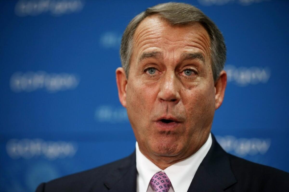John Boehner tries counting to 10. Will he make it?