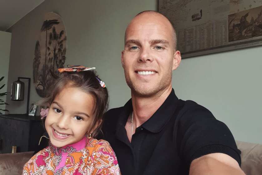 Tim Schroeder and his daughter Eleyna