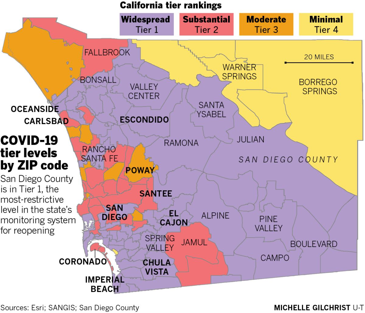 Map of case rates by ZIP code