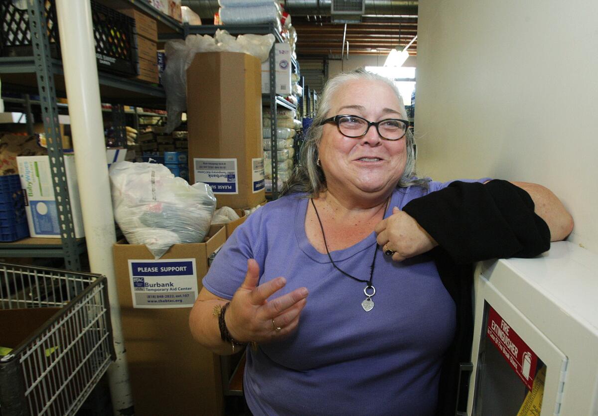 Burbank Temporary Aid Center's Executive Director Barbara Howell at the center on Tuesday, August 12, 2014. In May, BTAC purchased the building next to them which will greatly improve the services they offer to existing clients.