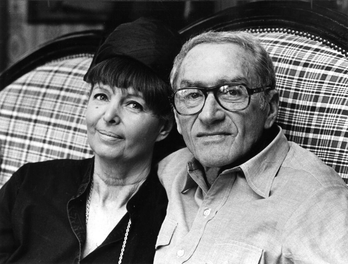 Harriet Frank Jr. with her husband, Irving Ravetch