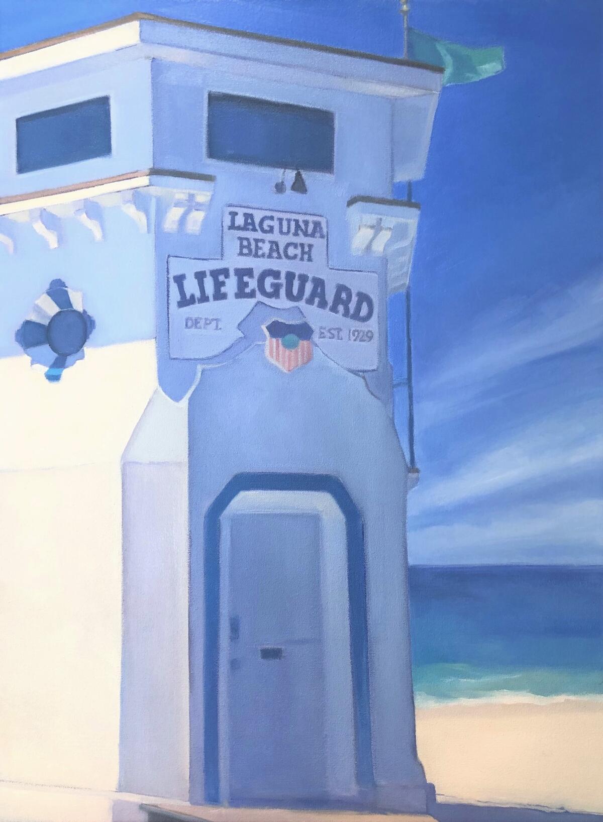 Laguna Lifeguard Tower by Joan Gladstone