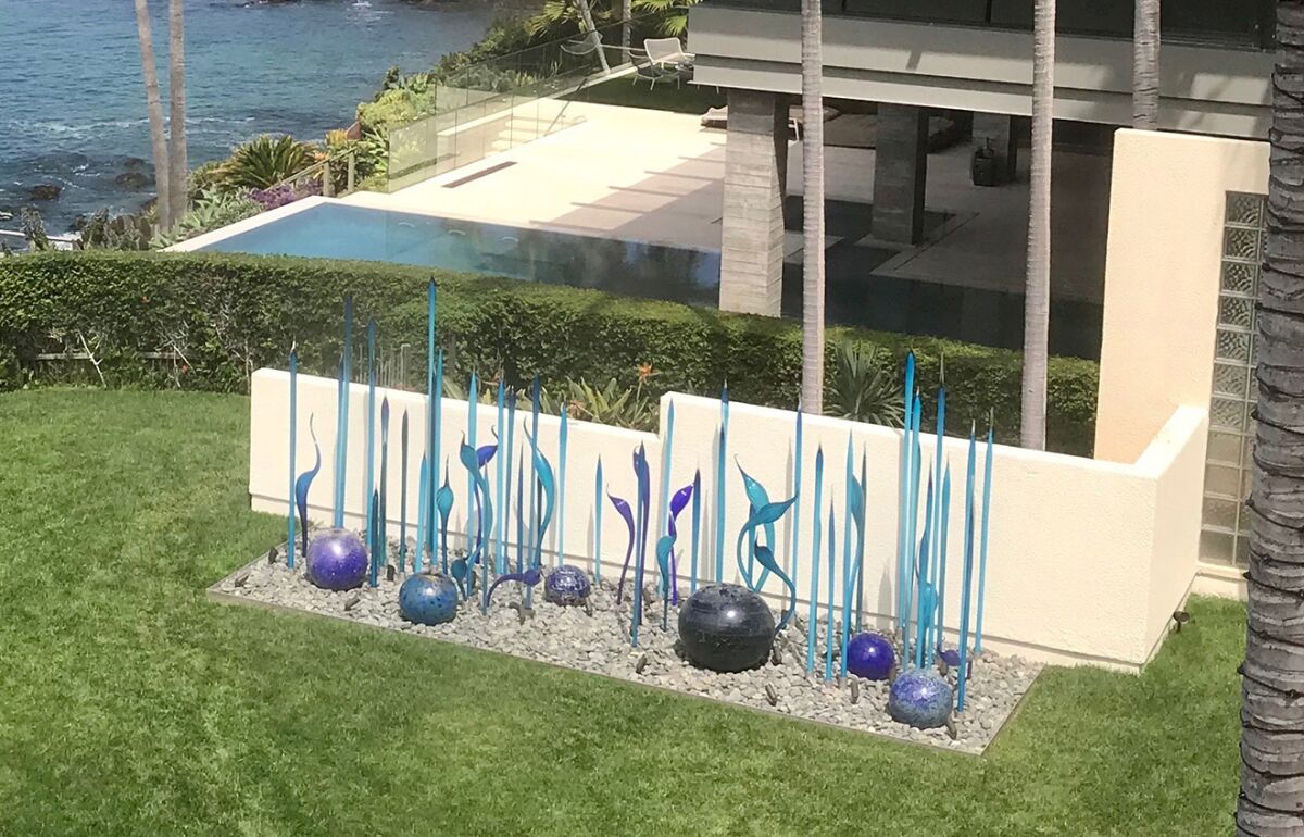This $1-million outdoor sculpture at a Laguna Beach home owned by Bill Gross is the source of a dispute with a neighbor.