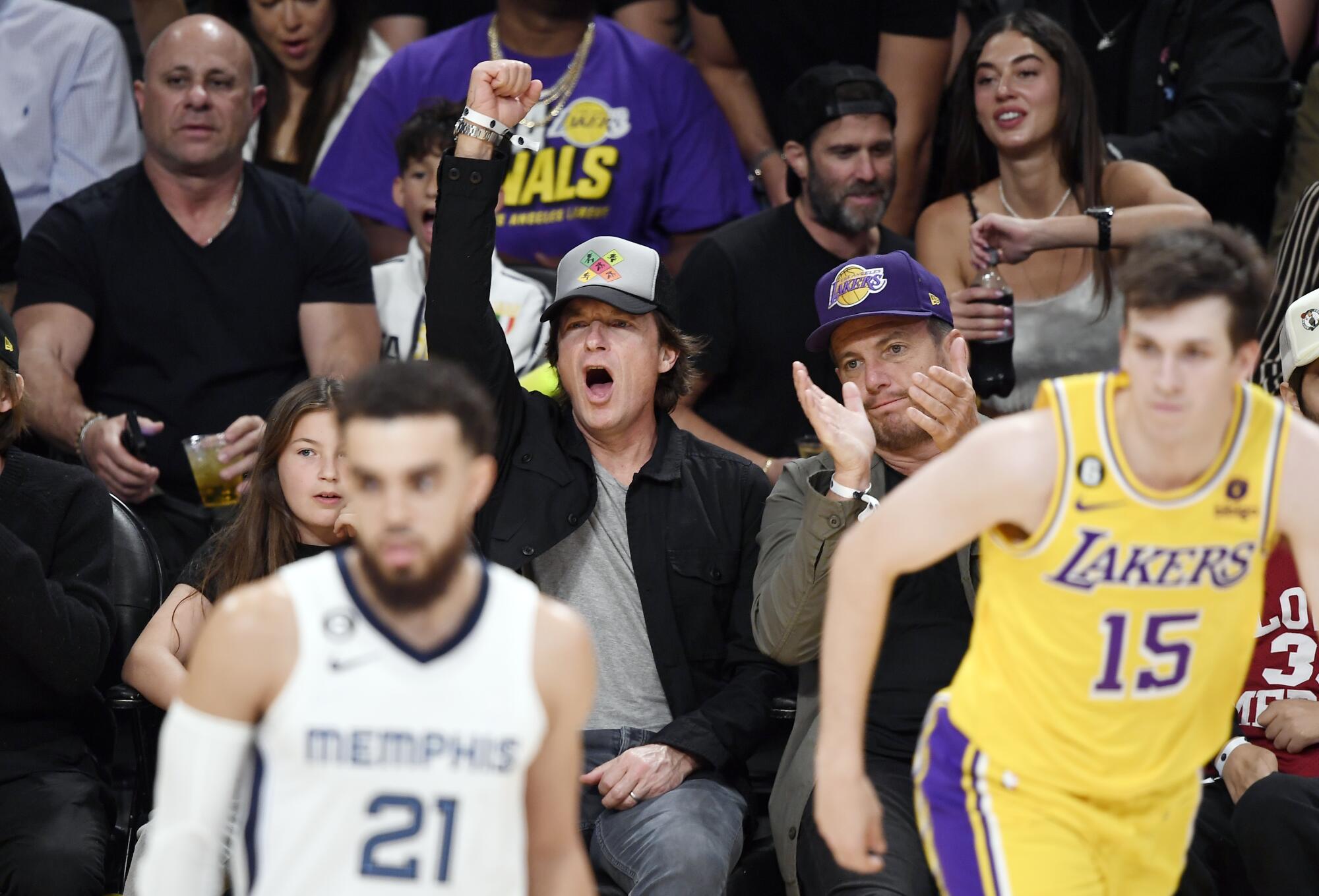 Photos: Celebrity Fans at Lakers, Warriors NBA Playoff Games – NBC Los  Angeles